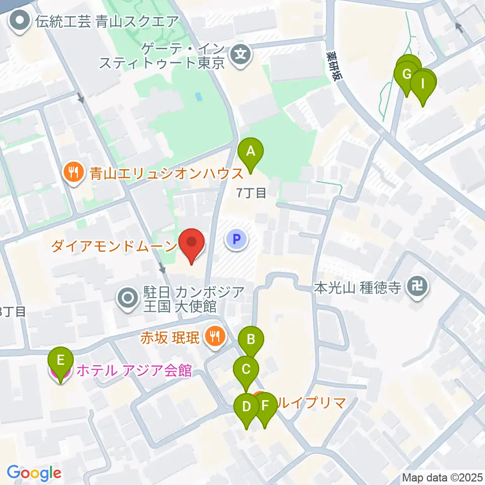 ODEN STUDIO周辺のホテル一覧地図