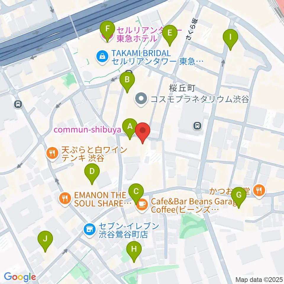 アダマンツミュージック周辺のホテル一覧地図