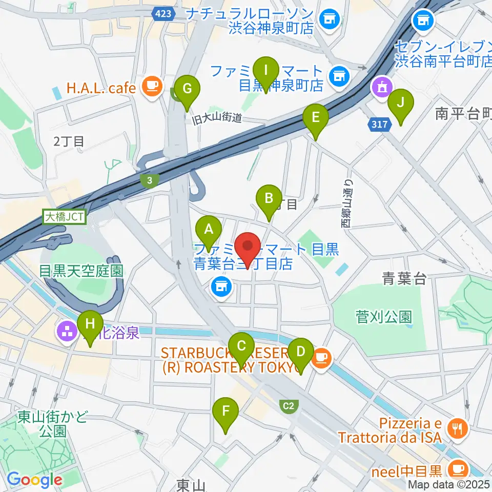 マルニスタジオ周辺のホテル一覧地図