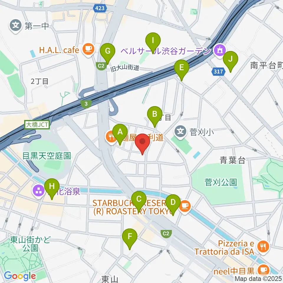 マルニスタジオ周辺のホテル一覧地図