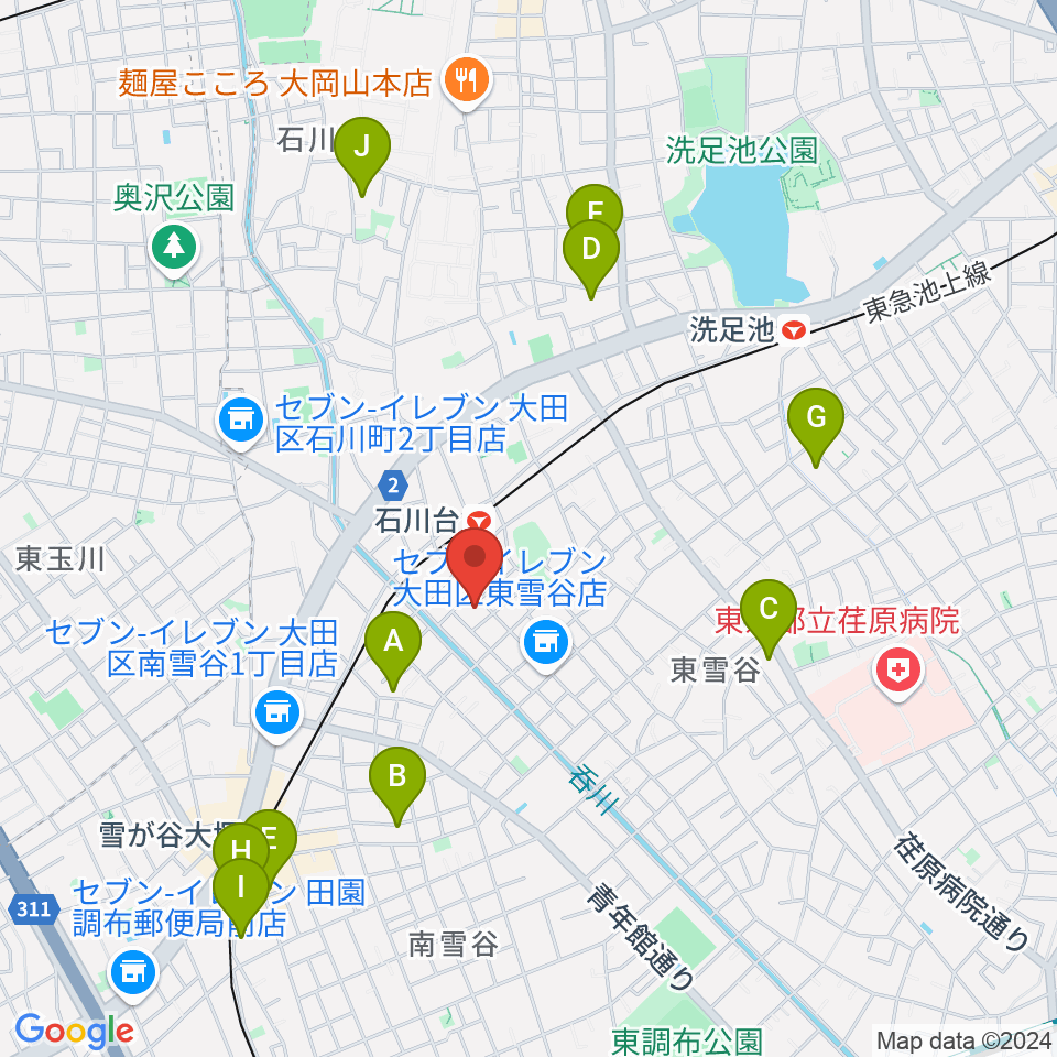 ファクションミュージック周辺のホテル一覧地図