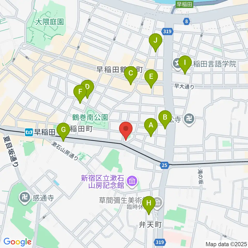 ヨシオ弦楽器周辺のホテル一覧地図