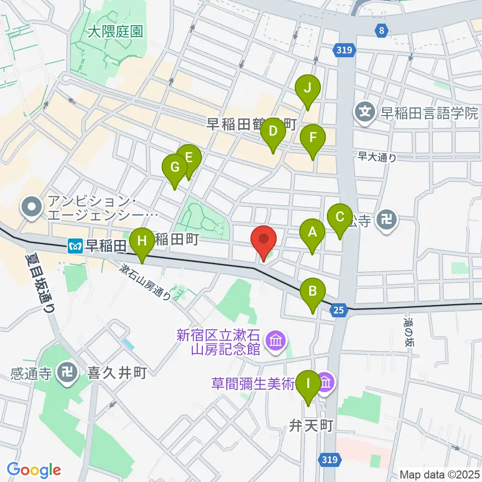 ヨシオ弦楽器周辺のホテル一覧地図