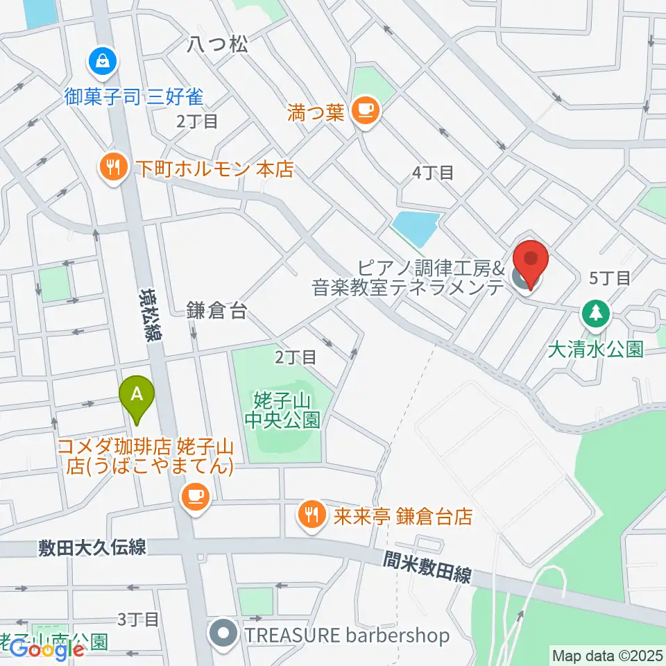 テネラメンテ周辺のホテル一覧地図