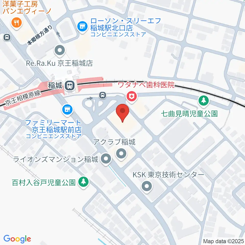 タカハシミュージックプラザ周辺のホテル一覧地図