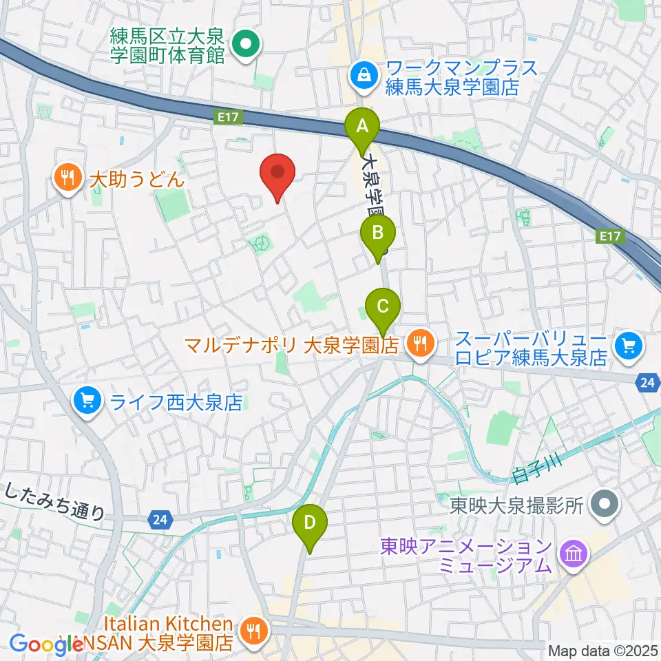 ミカドピアノサービス周辺のホテル一覧地図
