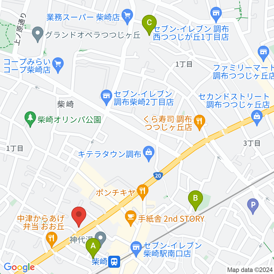 岡本ピアノサービス周辺のホテル一覧地図