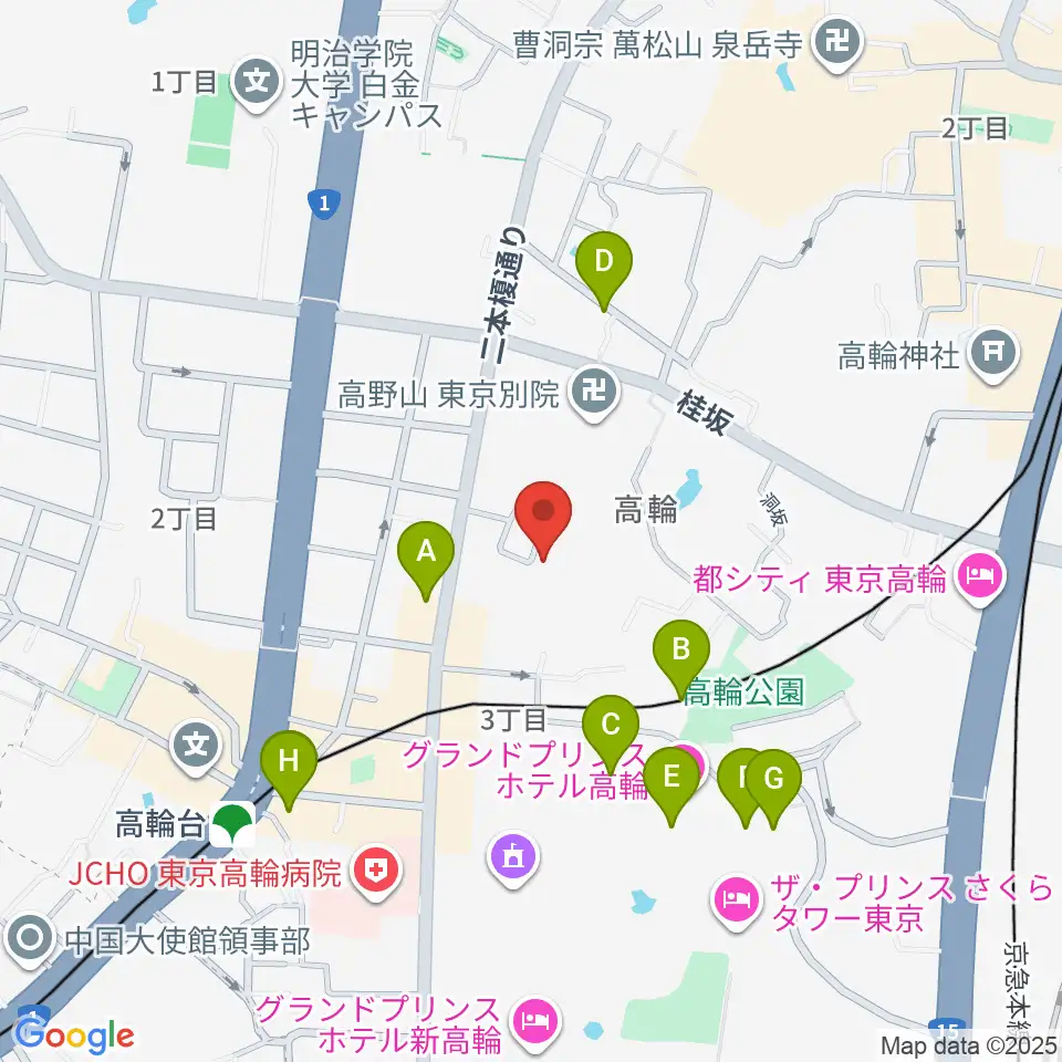 ピアノ防音ナイトーン周辺のホテル一覧地図