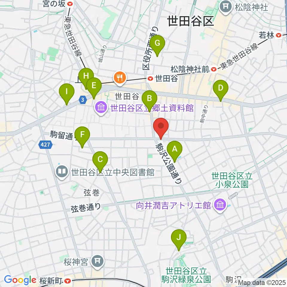 渡辺ピアノ調律事務所周辺のホテル一覧地図