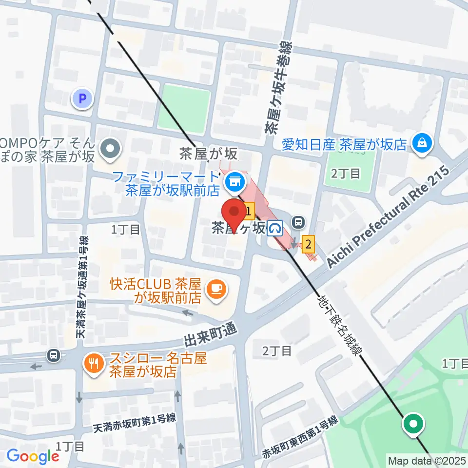 名古屋のピアノ専門店 親和楽器周辺のホテル一覧地図