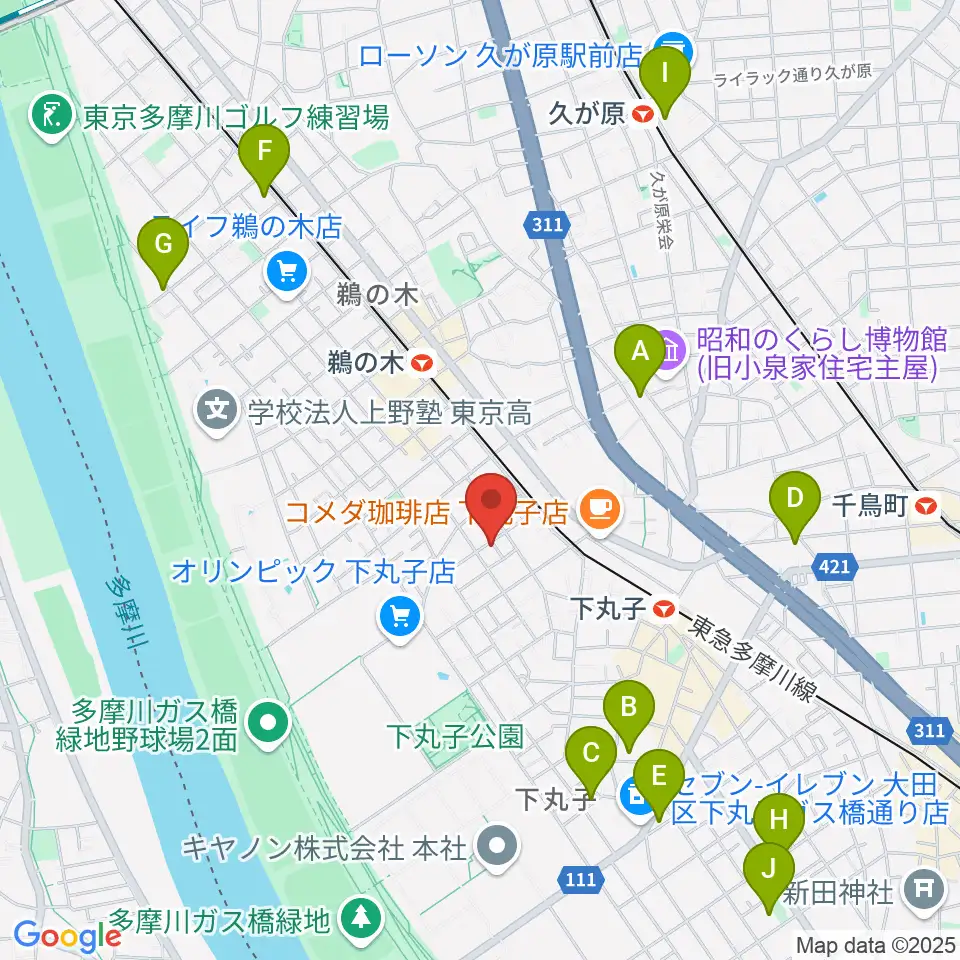 協葉ピアノ周辺のホテル一覧地図