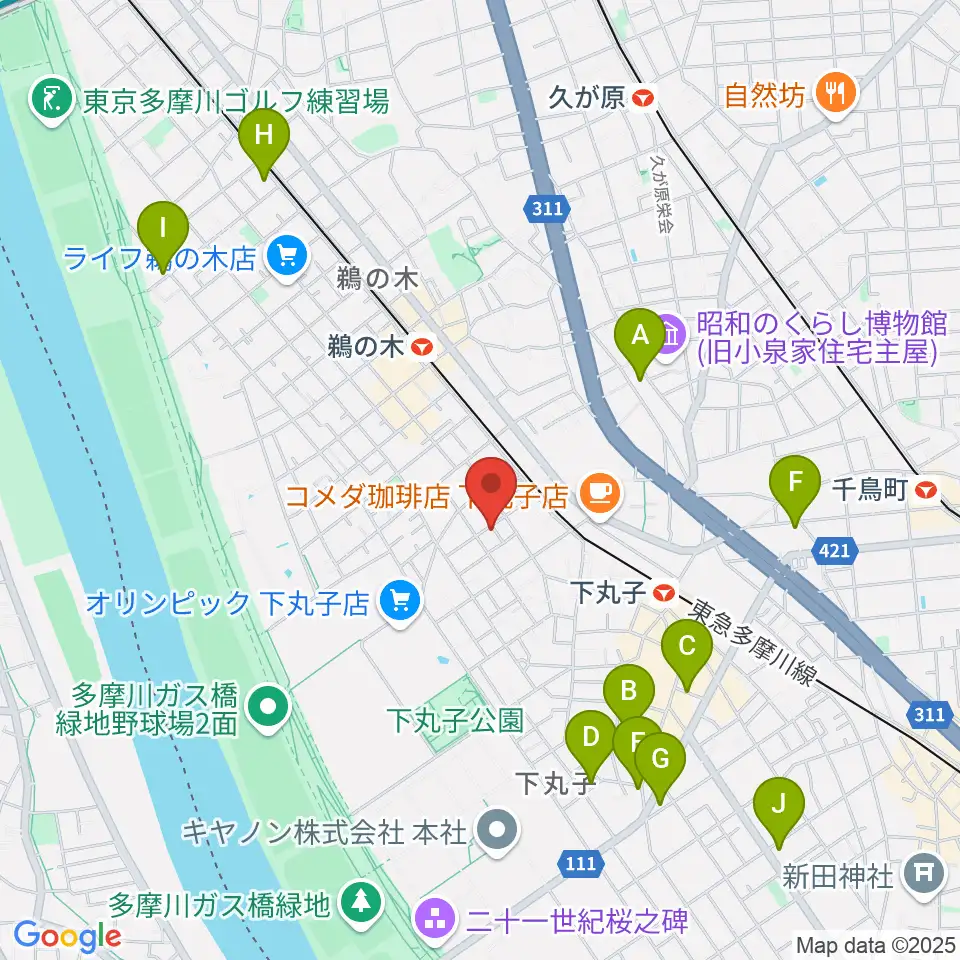 協葉ピアノ周辺のホテル一覧地図