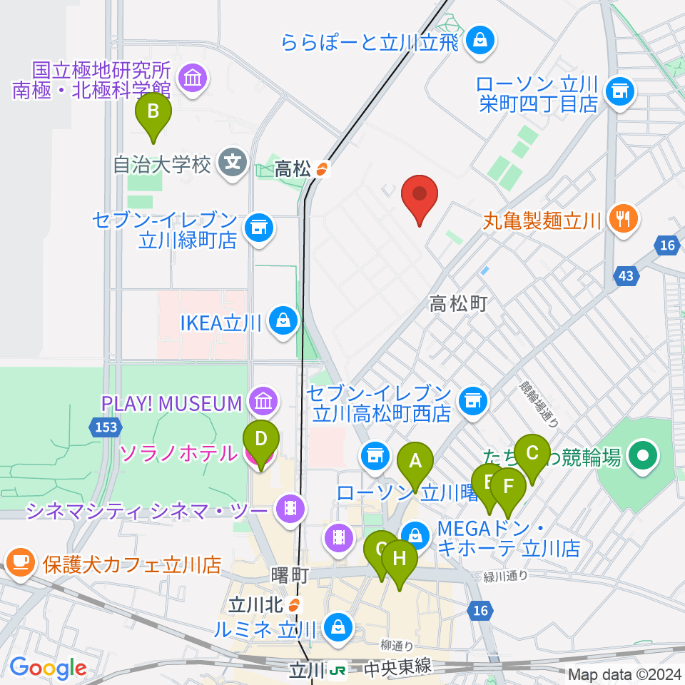 共立ラインサービス周辺のホテル一覧地図