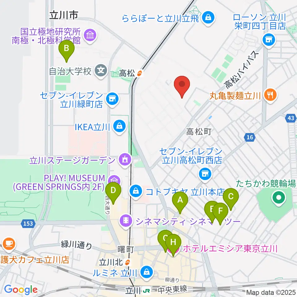 共立ラインサービス周辺のホテル一覧地図