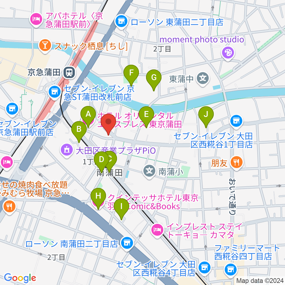 ジョイブラス周辺のホテル一覧地図