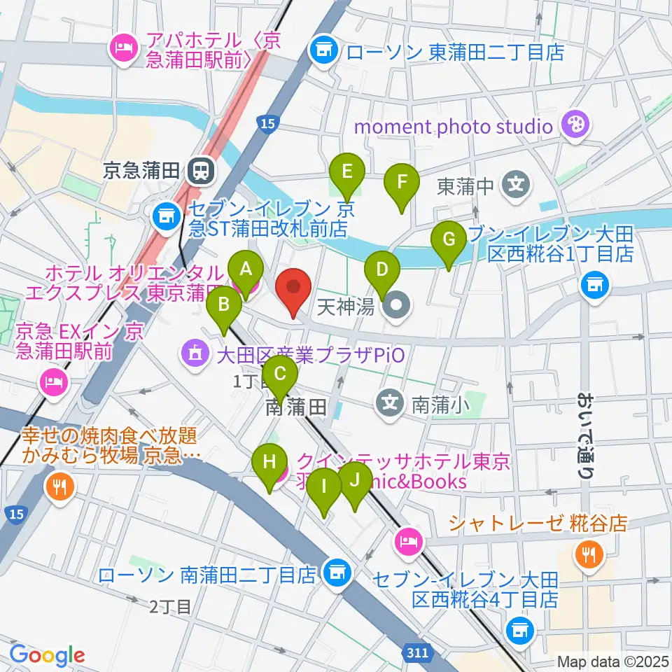 ジョイブラス周辺のホテル一覧地図