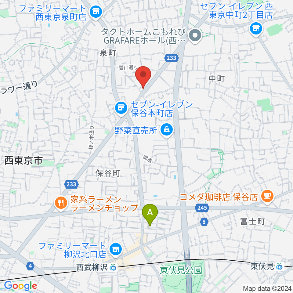 イダ･ギター工房周辺のホテル一覧地図