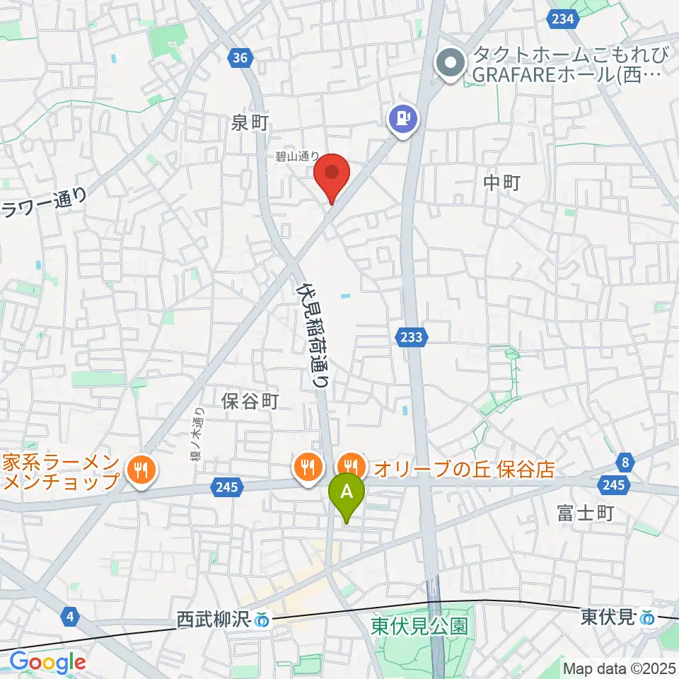 イダ･ギター工房周辺のホテル一覧地図