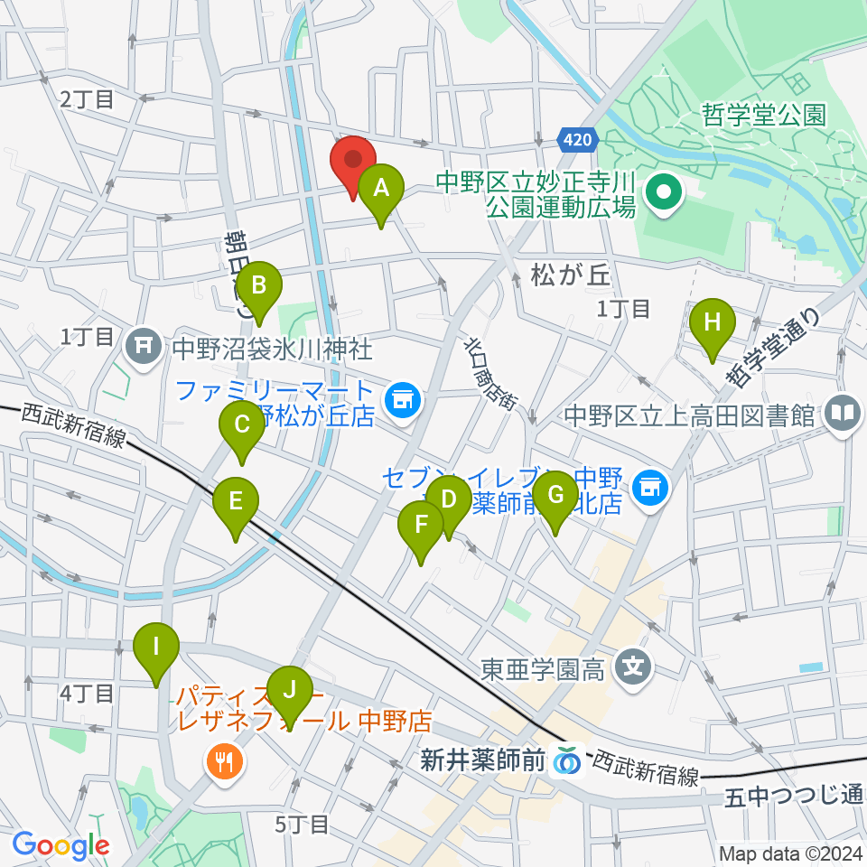 広田ピアノサービス周辺のホテル一覧地図