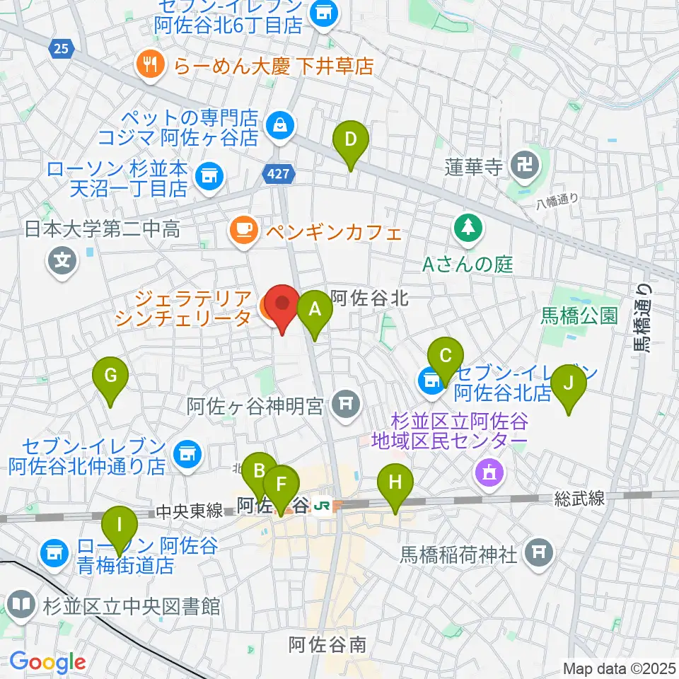 ヒストリークギターズ周辺のホテル一覧地図