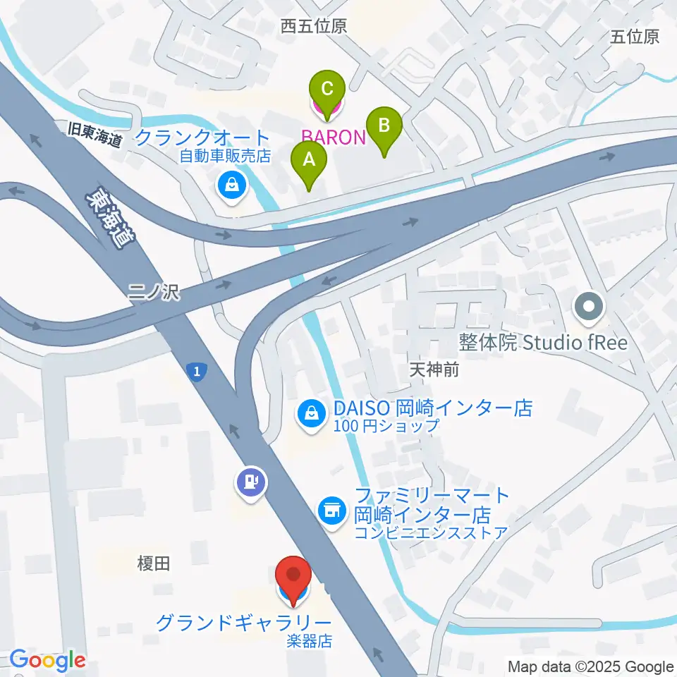 グランドギャラリー本社周辺のホテル一覧地図