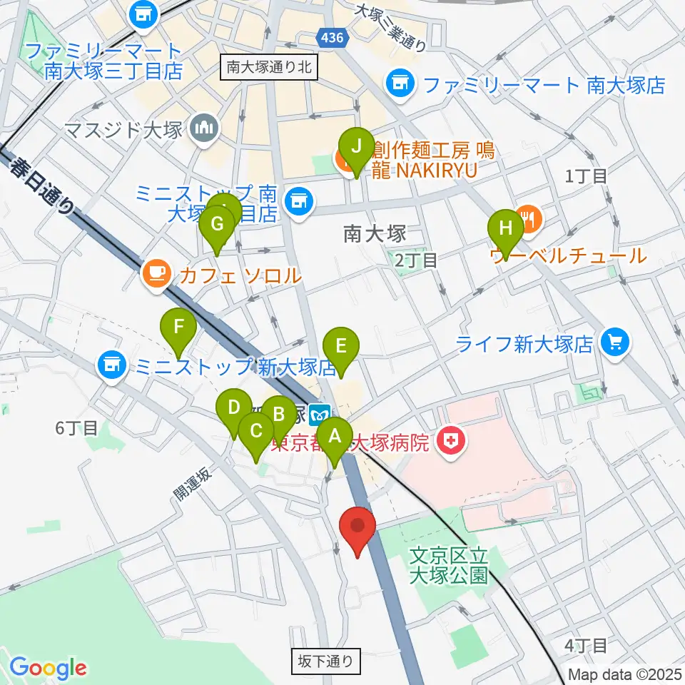 ギター工房 弦周辺のホテル一覧地図