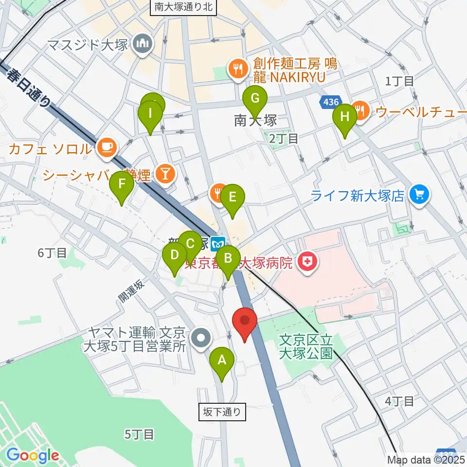 ギター工房 弦周辺のホテル一覧地図