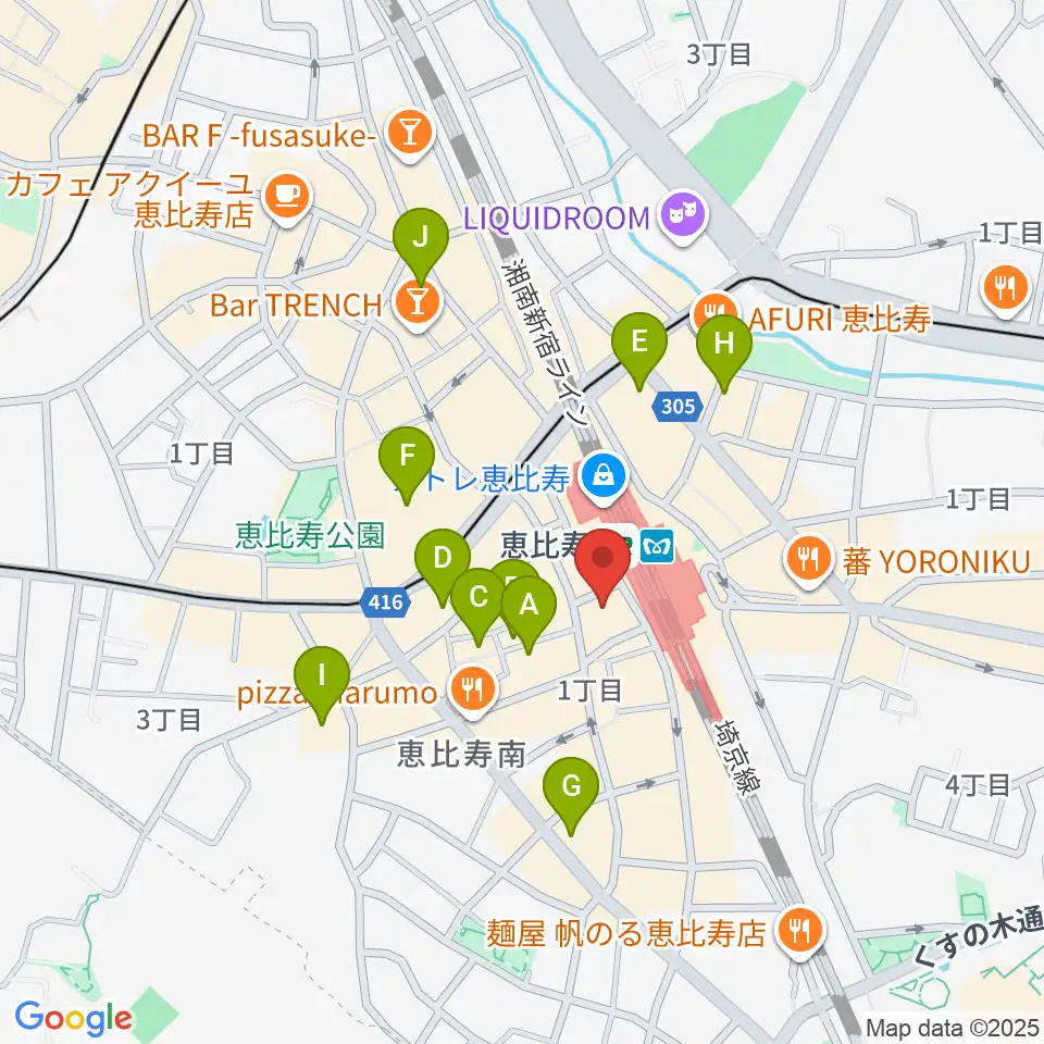 ゴーシュ弦楽器周辺のホテル一覧地図