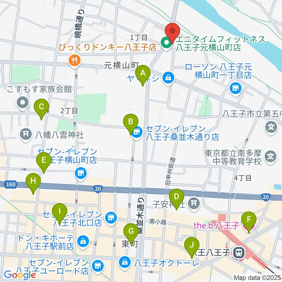 ベヒシュタイン・ジャパン本社 八王子・技術営業センター周辺のホテル一覧地図