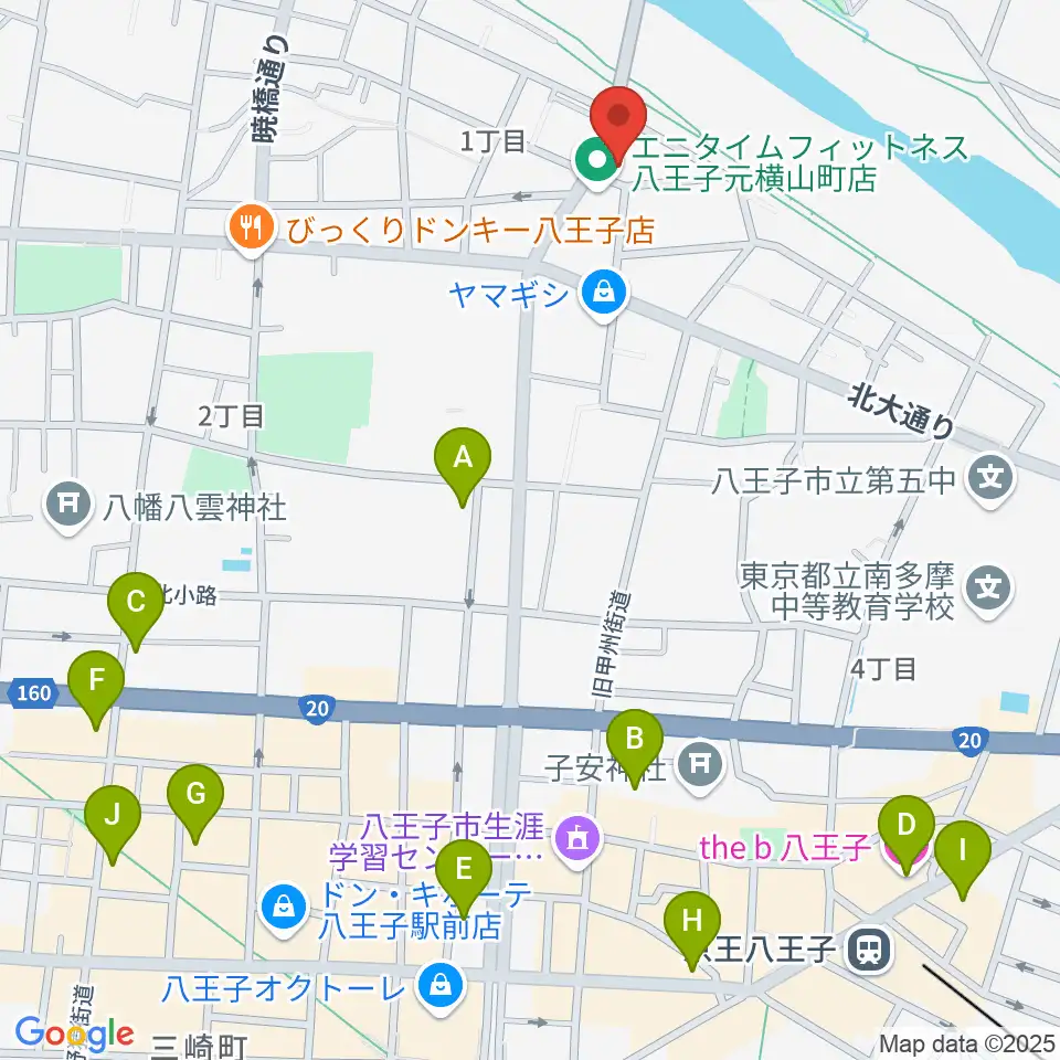 ベヒシュタイン・ジャパン本社ショールーム周辺のホテル一覧地図