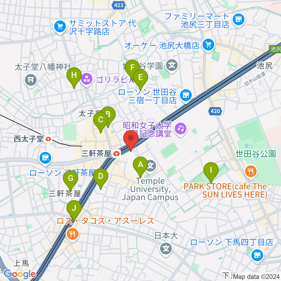 マツオ商会 MATSUO&CO.周辺のホテル一覧地図