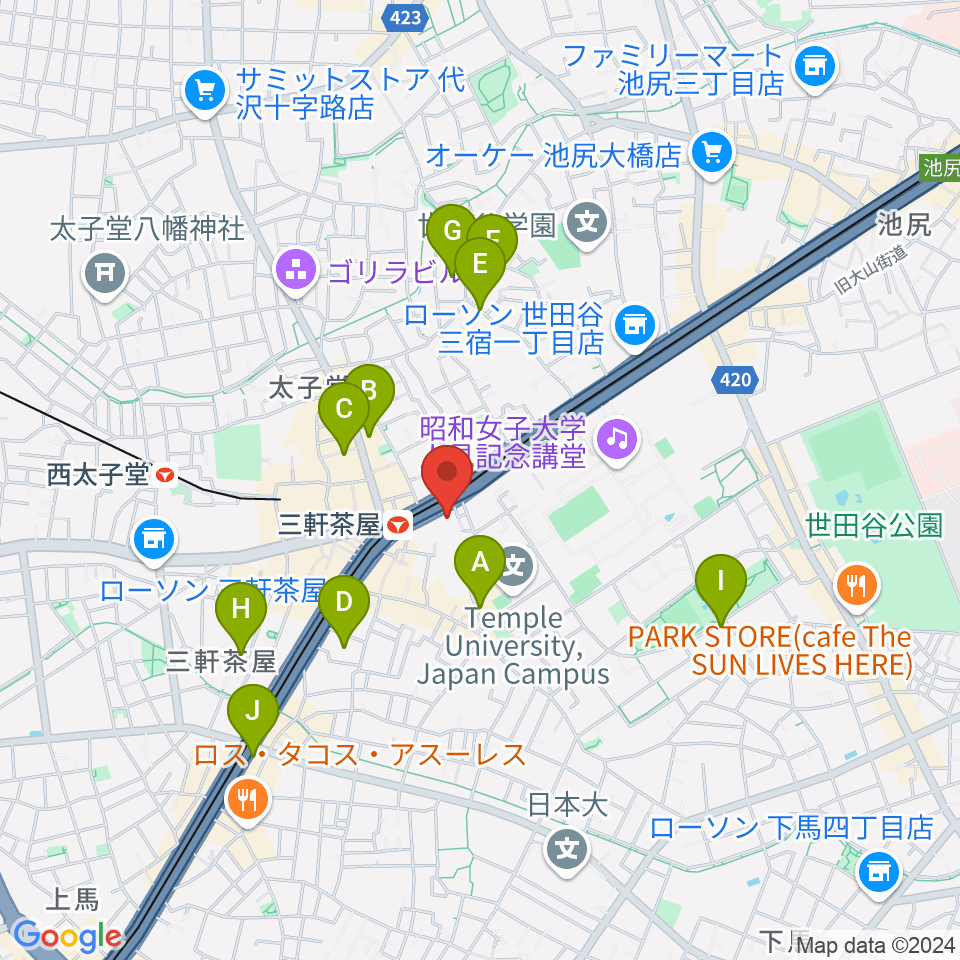 マツオ商会 MATSUO&CO.周辺のホテル一覧地図