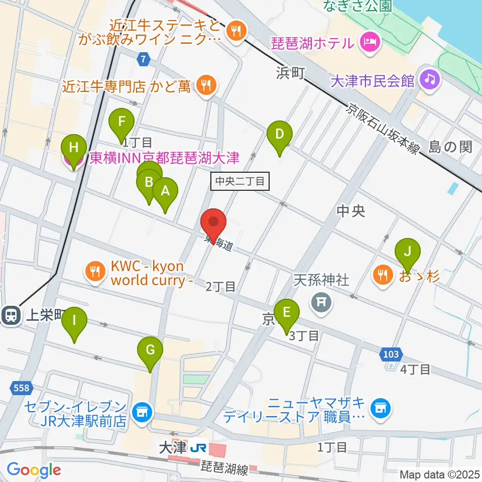 初音屋楽器周辺のホテル一覧地図