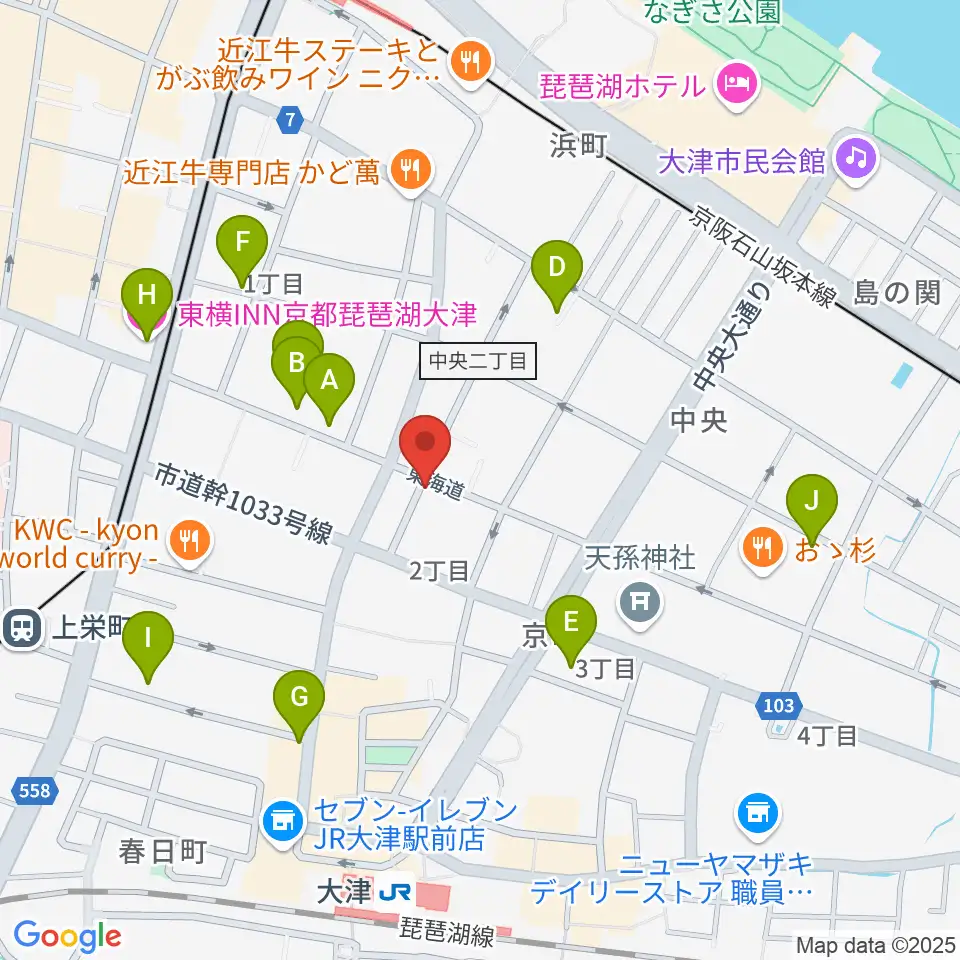 初音屋楽器周辺のホテル一覧地図