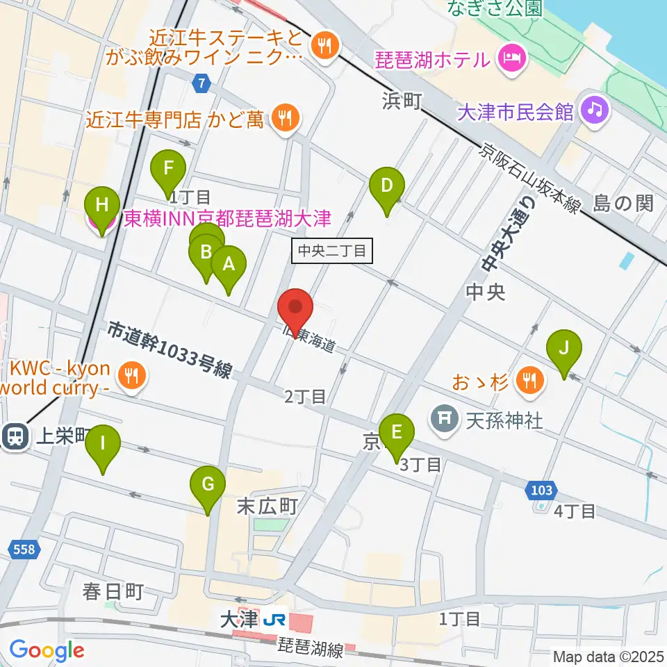 初音屋楽器周辺のホテル一覧地図