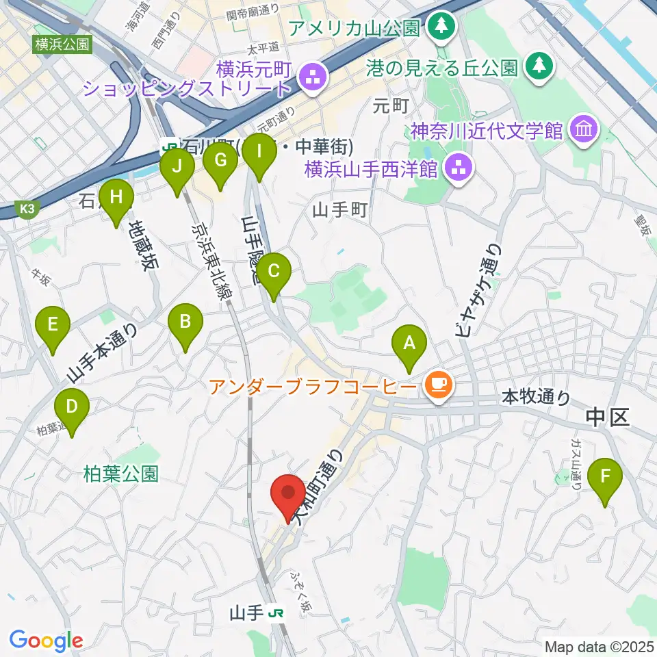 エルモア周辺のホテル一覧地図