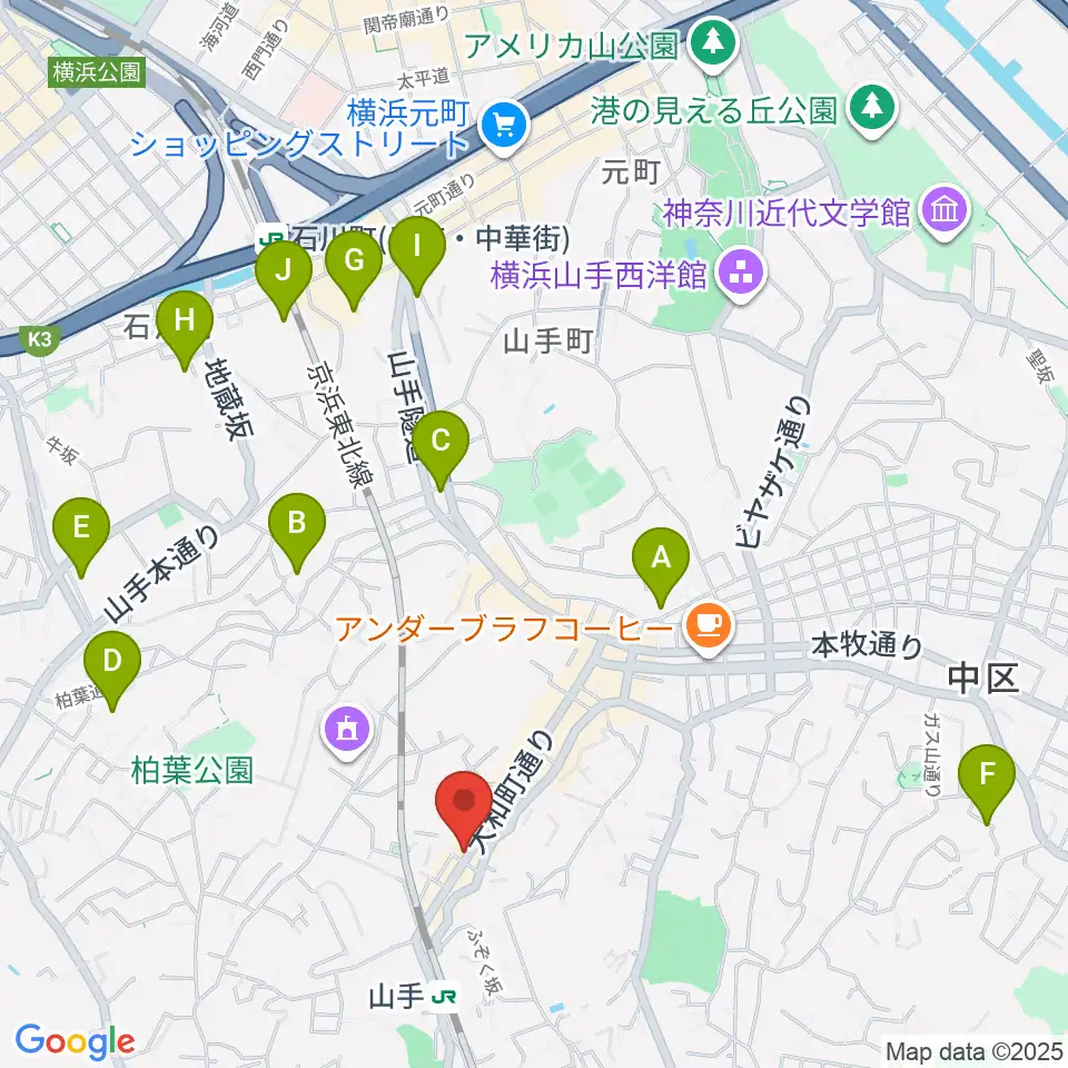 エルモア周辺のホテル一覧地図