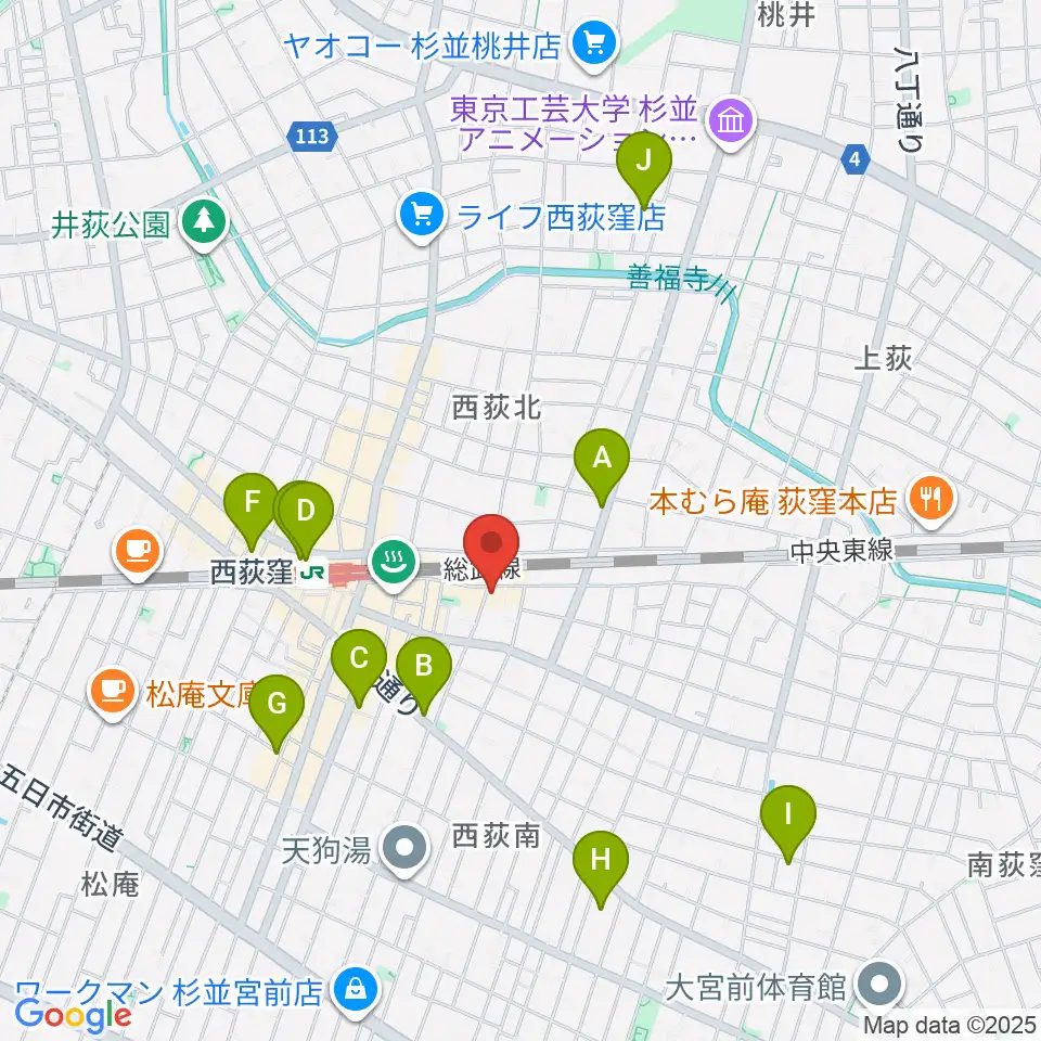 ギターショップG&M周辺のホテル一覧地図