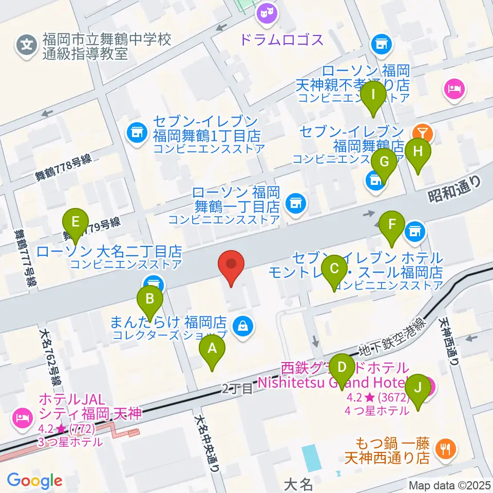 イズタ・バイオリン周辺のホテル一覧地図