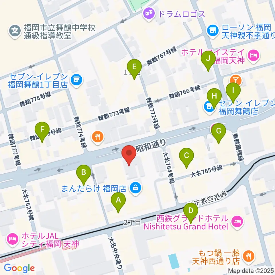 イズタ・バイオリン周辺のホテル一覧地図