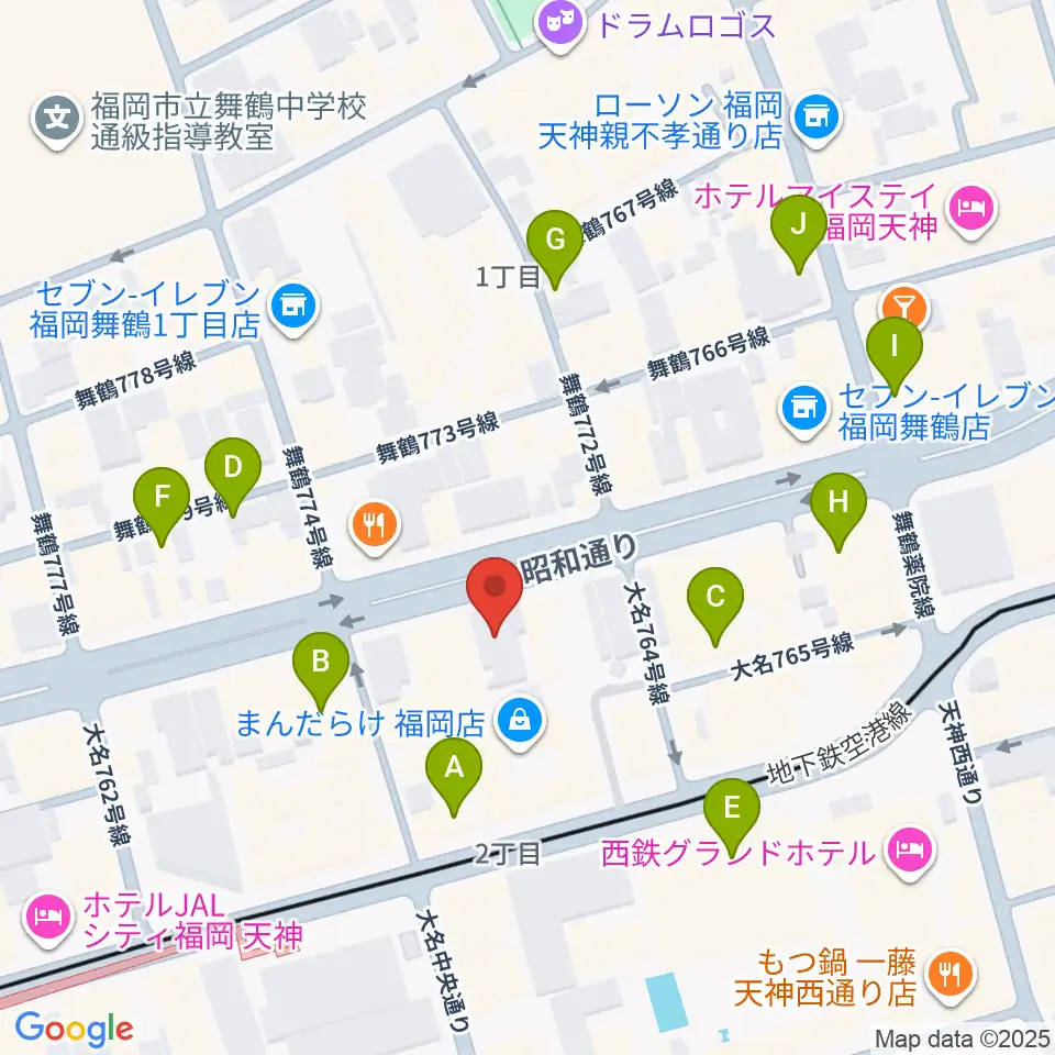 イズタ・バイオリン周辺のホテル一覧地図