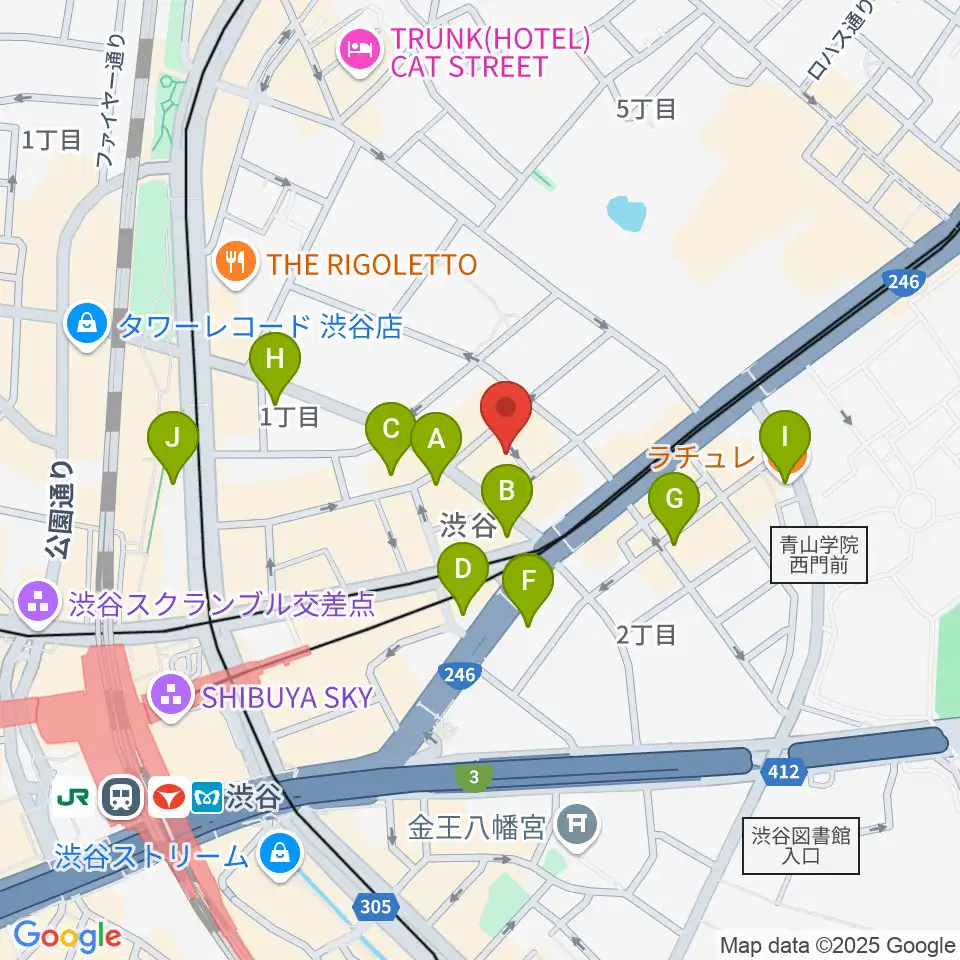 ネロ楽器周辺のホテル一覧地図