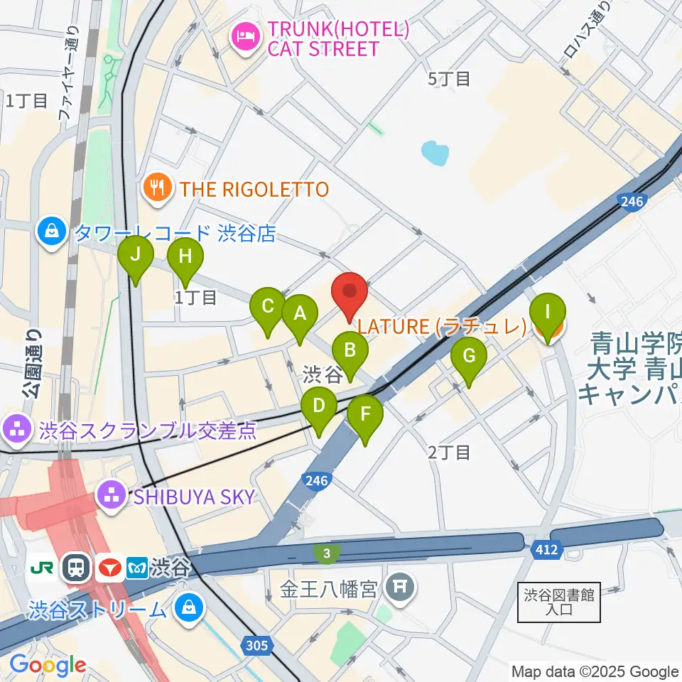 ネロ楽器周辺のホテル一覧地図