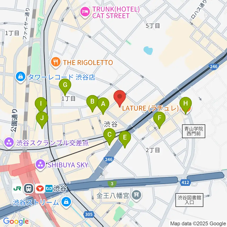 ネロ楽器周辺のホテル一覧地図