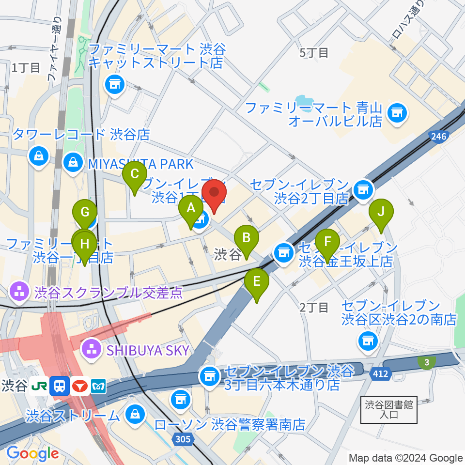 ニコニコギターズ周辺のホテル一覧地図