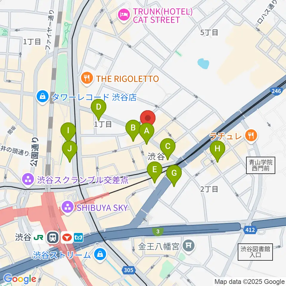 ニコニコギターズ周辺のホテル一覧地図