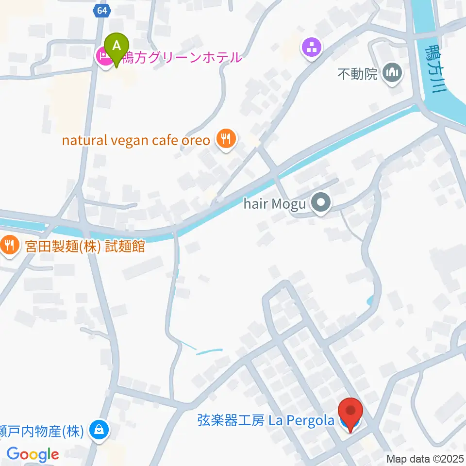 弦楽器工房 La Pergola周辺のホテル一覧地図