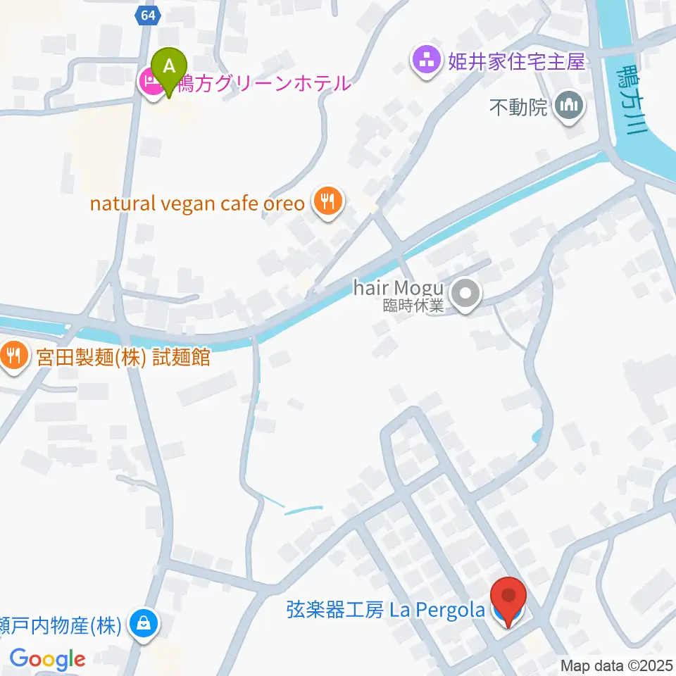 弦楽器工房 La Pergola周辺のホテル一覧地図