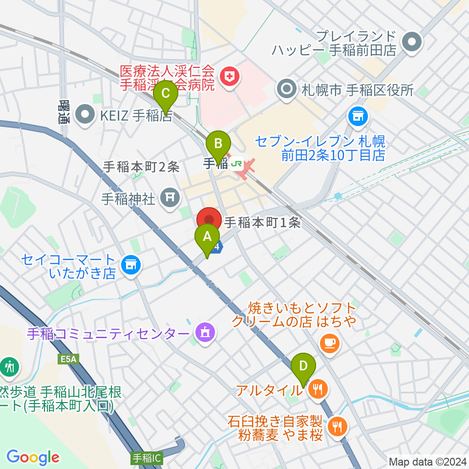 三響楽器周辺のホテル一覧地図