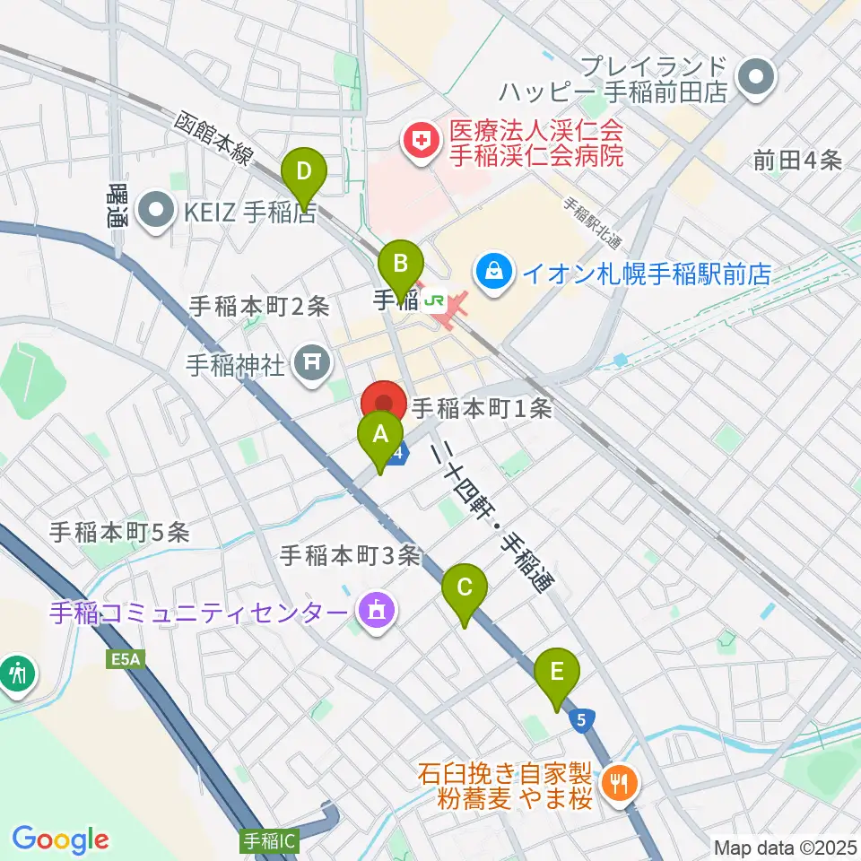 三響楽器周辺のホテル一覧地図